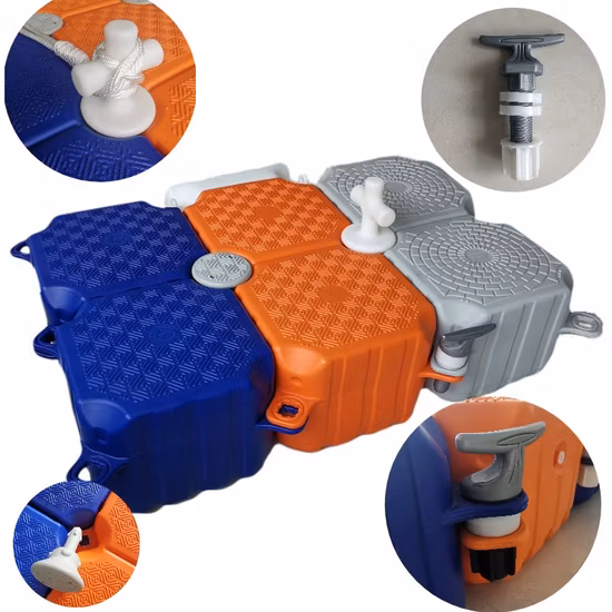 Изготовленный на заказ пластиковый модульный плавучий мост, понтон, пешеходный мост, док-станция, кубики платформы, пирс